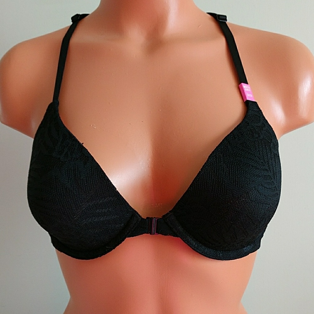Size 32D PINK VS LIGHTLY LINED BRA + PANTY M.nwt - Picture 2 of 8